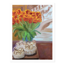 BREAD AND TULIPS IN PARIS POST CARDS