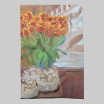 Bread and Tulips Kitchen Towel kitchen towels