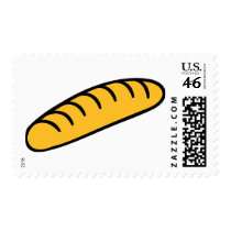 Bread baguette postage stamps