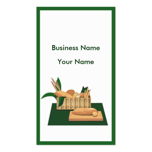 Bread Basket Business Card (front side)