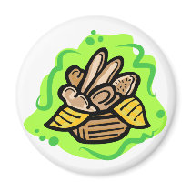 Bread Basket magnets by Edibility Bread Basket magnets