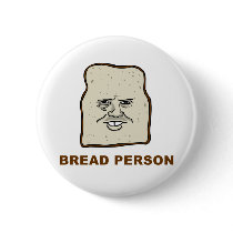 Bread Person Pin buttons