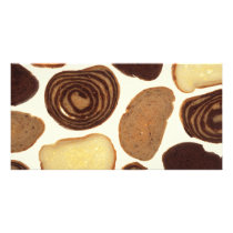 Bread products photo card template