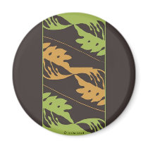 Breadfruit Leaf (Brdr) Refrigerator Magnets