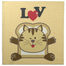 Breading Cat Yellow Napkin