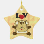 Breading Cat Yellow Star Ornament