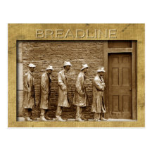 Breadline Sculpture, FDR Memorial, DC Postcards