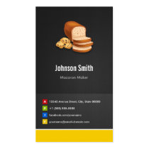 Breads Toast Cookies Dessert - Creative Innovative Business Card Template