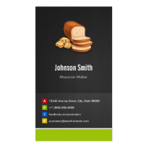 Breads Toast Cookies Dessert - Creative Innovative Business Card