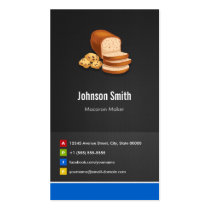 Breads Toast Cookies Dessert - Creative Innovative Business Card Templates