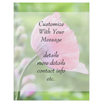 Breadseed Poppy Petals Custom Flyer