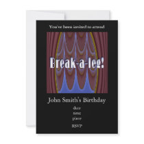 Break-a-leg! Announcements