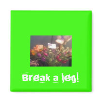 Break a Leg Magnet by caroletroll Break a Leg Magnet