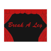 Break A Leg postcards