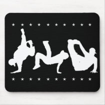 Break dance Black mousepads by TheFamousLabel Break dance Black mousepads