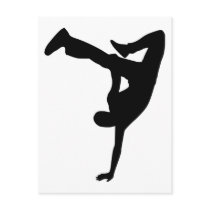 Break dance post card