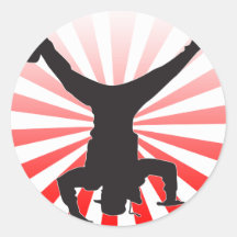 break dancing explosion sticker