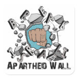 Break Israeli Apartheid Wall Square Sticker