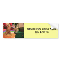 Break-Neck The Giraffe bumper stickers by Robinamybass Break-Neck The Giraffe bumper stickers