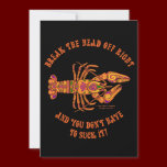 Break the Head Crawfish Invitation invitations