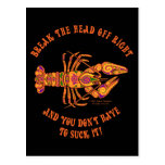 Break the Head Crawfish Postcard