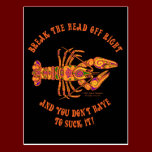 Break the Head Crawfish Postcard postcards