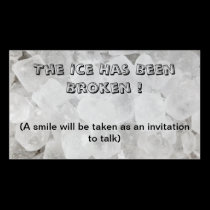 Break the ice dating business card business cards