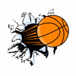break through basketball acrylic cut out