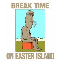 Break time on Easter Island t-shirts