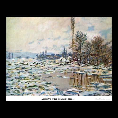 Break Up of Ice by Claude Monet Posters
