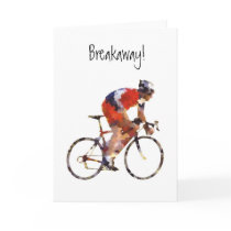 Breakaway Biker greeting card
