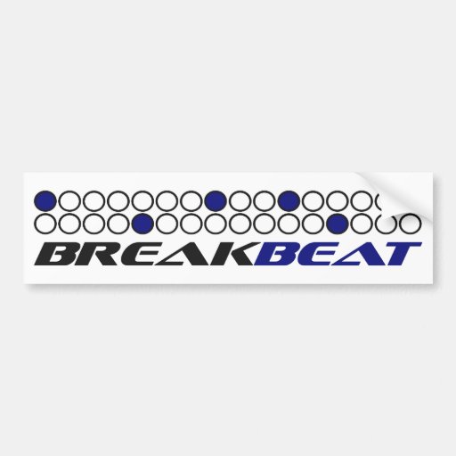 Breakbeat Music Production Pattern Bumper Sticker Zazzle