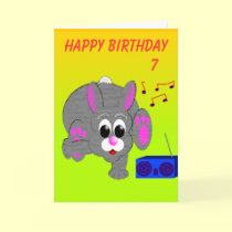 Breakdance Bunny's Birthday cards