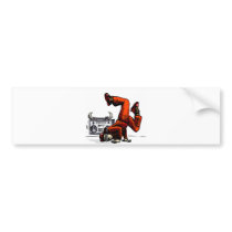 Breakdancer and Box Hip Hop Bumper Sticker