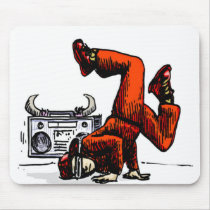 Breakdancer and Box Hip Hop Mouse Pads