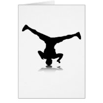Breakdancer (spin) greeting cards