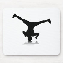 Breakdancer (spin) mouse pad