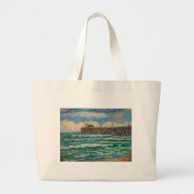 Breakers at Pawleys Island Canvas Bags