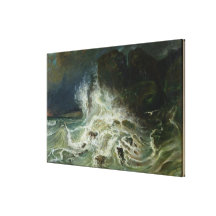 Breakers off Granville Point in the Channel Canvas Prints