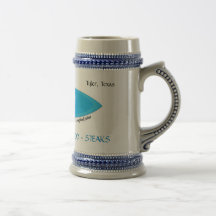 Breakers Surfboard Logo Stein Mugs