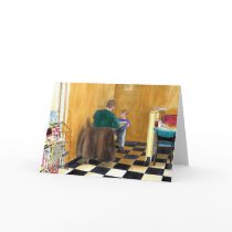 Breakfast at Duffy's Greeting Card by mozache Breakfast at Duffy's Greeting Card