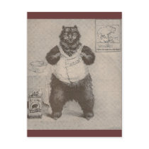 Breakfast Bear postcards by pinkalmond Breakfast Bear postcards