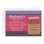 Breakfast Buffet Birthday Party Invitations