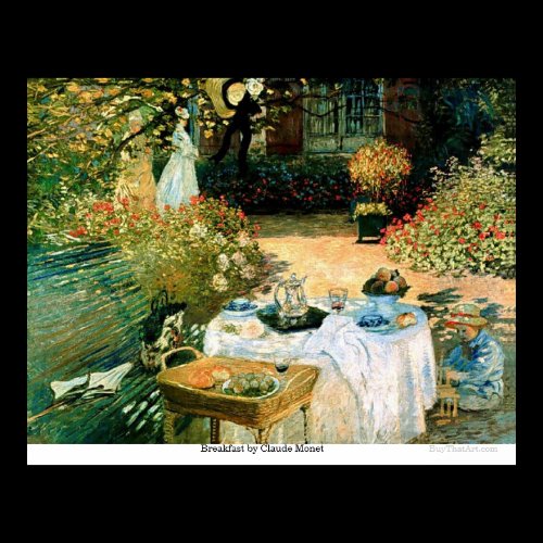 Breakfast by Claude Monet Print