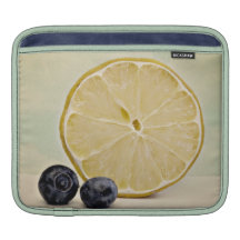 Breakfast foods lemon blueberry grapefruit ipad ca iPad sleeves