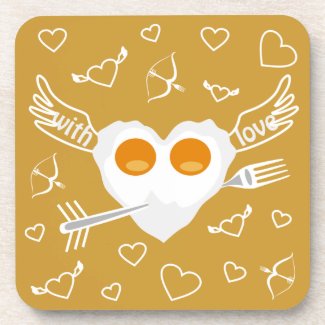 Breakfast for Lovers Cork Coaster corkcoaster