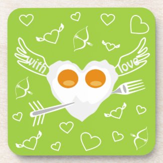 Breakfast for Lovers Cork Coaster corkcoaster