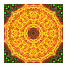 "Breakfast In Andalucia" Mandala Canvas Prints