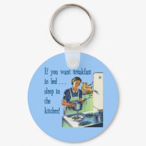 Breakfast In Bed Keychain
