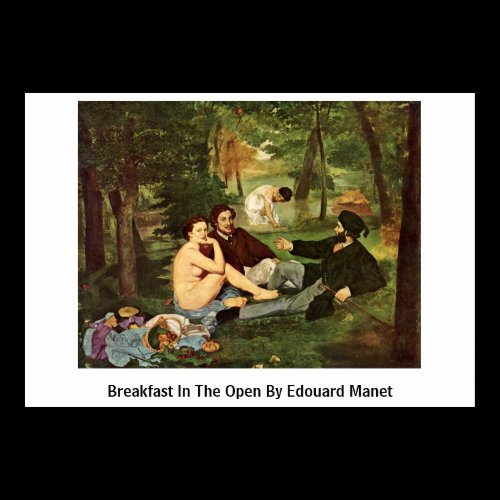 Breakfast In The Open By Edouard Manet Print